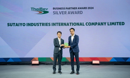 SUTAIYO has been honored with the prestigious Business Partner Silver Award from Thaibev