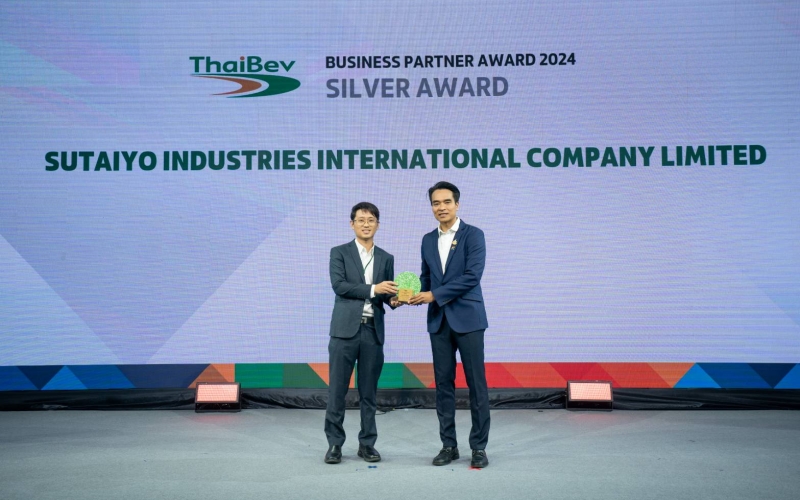 SUTAIYO has been honored with the prestigious Business Partner Silver Award from Thaibev